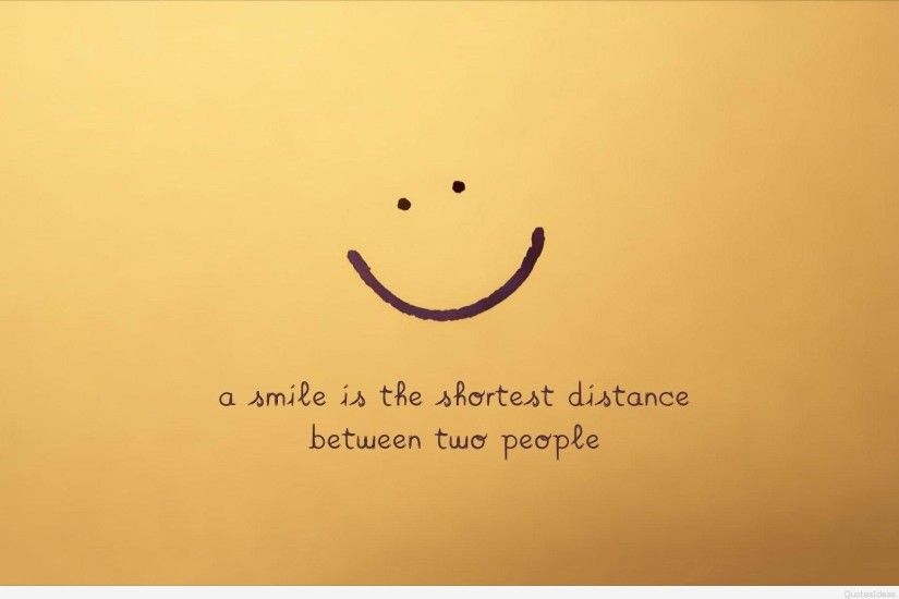 nice smile quote with background