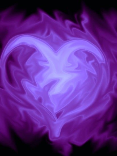 Purple Hearts Background
