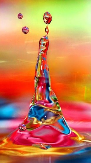 Colorful Water Drop iPhone 6 Plus HD Wallpaper ...