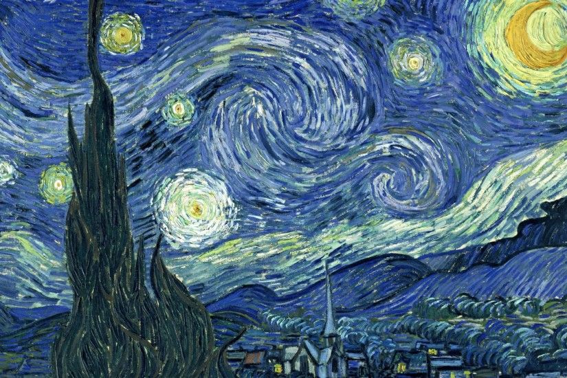 Wallpaper Vincent Van Gogh Starry Night