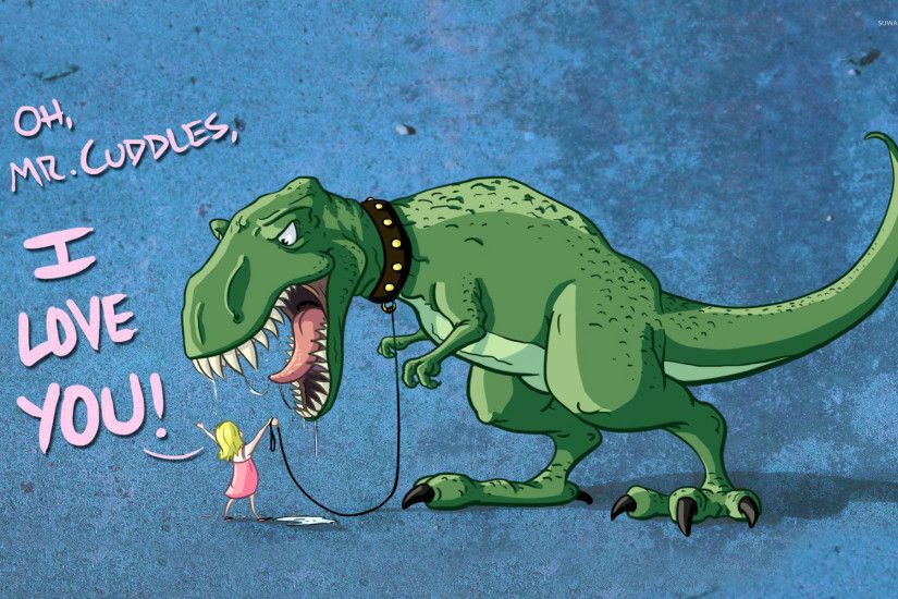 Mr. Cuddles T-Rex wallpaper