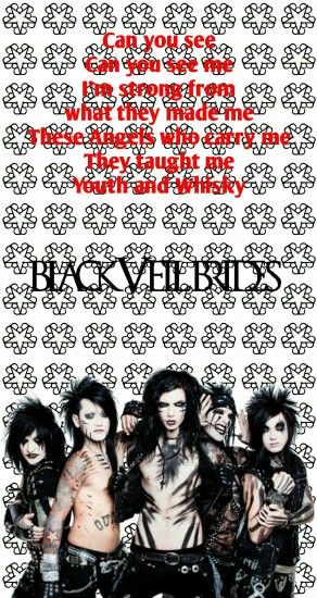 IPhone wallpaper - Black Veil Brides, Youth and Whisky