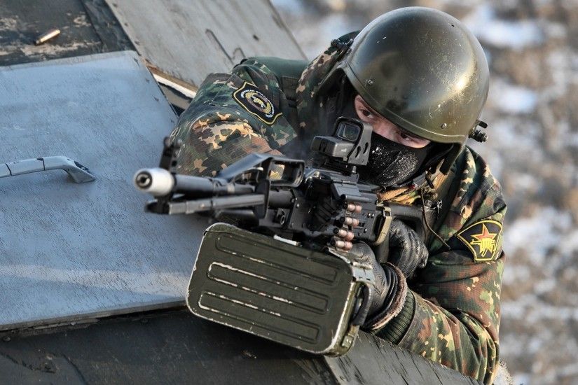 soldier, Men, PKP Pecheneg, Machine Gun, Weapon, Spetsnaz, Russian Army  Wallpapers HD / Desktop and Mobile Backgrounds