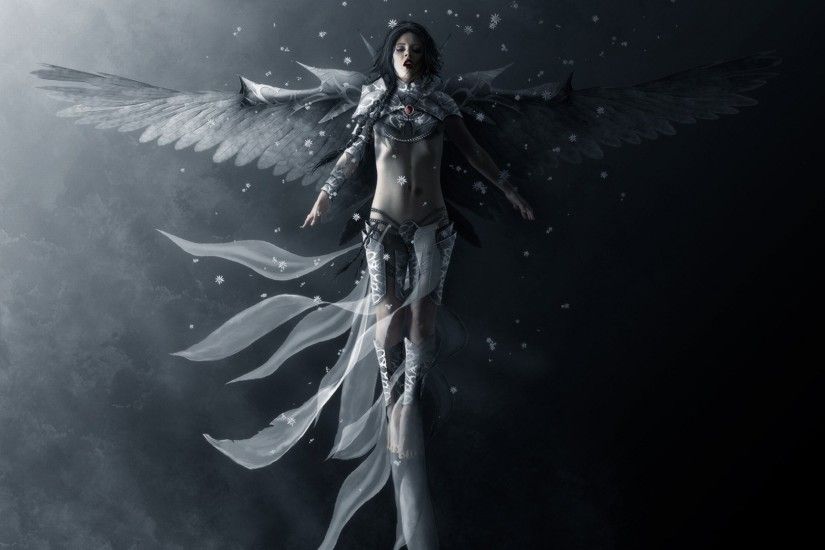 Fantasy - Angel Slave Man Woman Wings Wallpaper