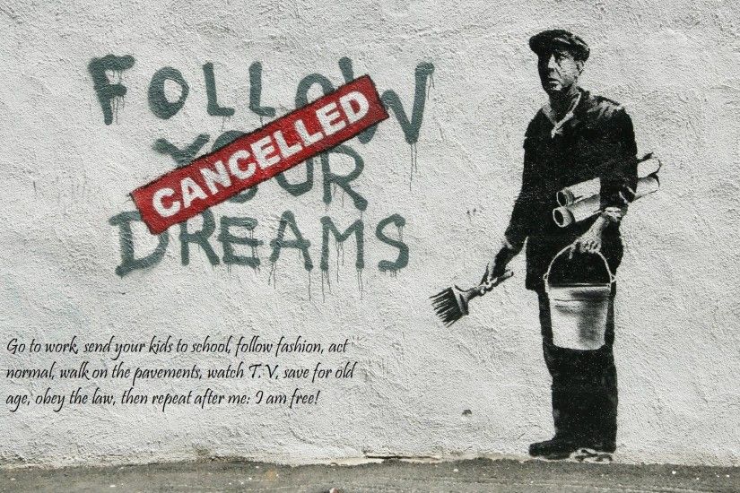 1920x1200 graffiti-banksy-street-art-hd-wallpaper | Caliber Magazine