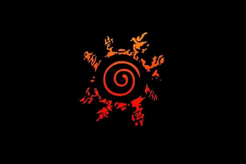 Naruto Poster, Uzumaki & Uchiha clan symbols, Minimalist Print .
