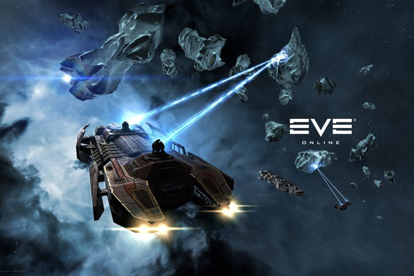 EVE online Ships Retriever Games Space Fantasy 3D Graphics