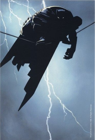 Dark Knight - Frank Miller - this poster got me back into batman after the  terrible movies came out.