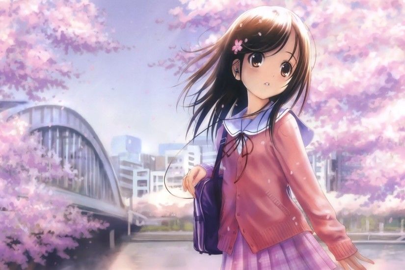 Anime Girl Backgrounds (44 Wallpapers)