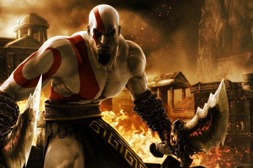 God Of War 3 Kratos Wallpaper For Iphone #80B
