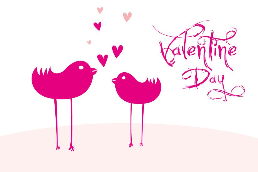 Cute Pink Happy Valentine Day Wallpaper HD Wallpaper
