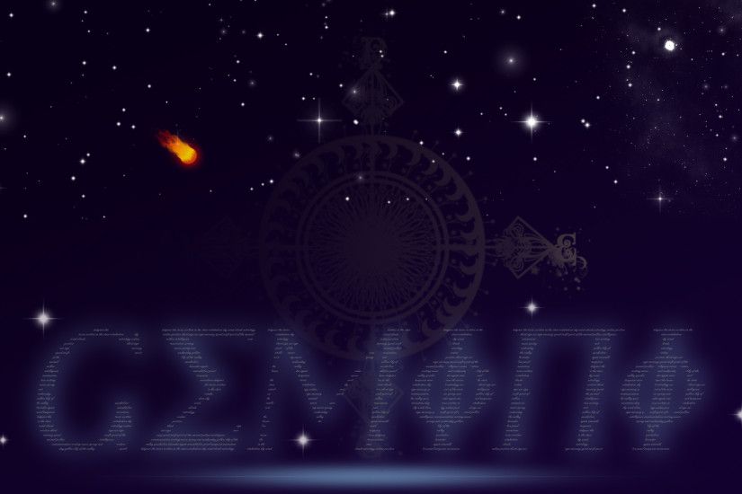 Gemini Zodiac Astrology Symbolic HD Wallpaper by cupcakekitten20 on .