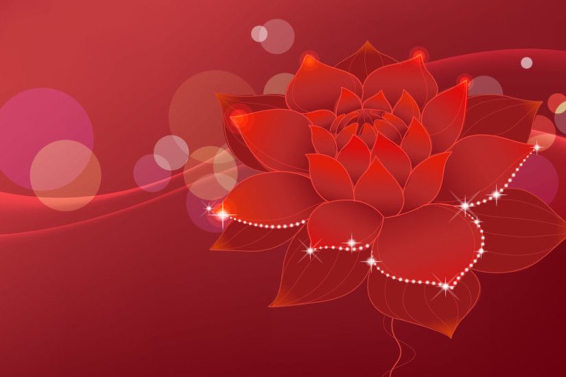 Red Flowers Background wallpaper