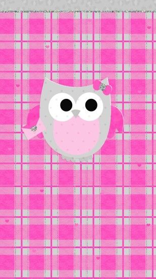 Pink owl wallpaper cute