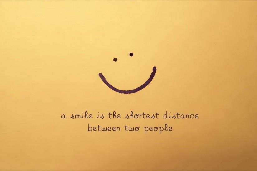 Nice Smile Quotes Background with Yellow Background | HD Wallpapers