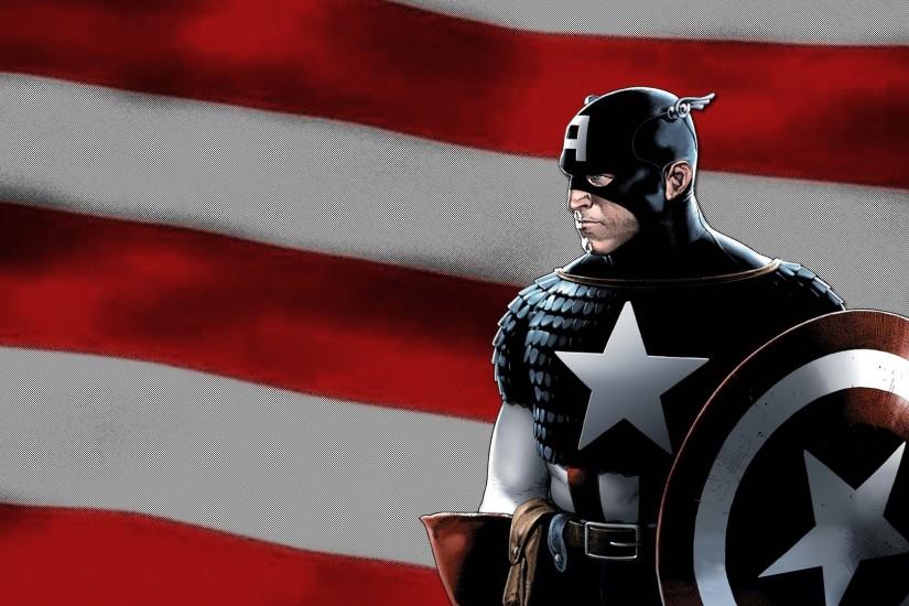 captain america marvel us flag shield hd