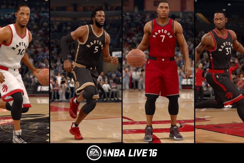 NBA Live 16 Screenshot - DeMar DeRozan, DeMarre Carroll, Kyle Lowry &  Terrence Ross