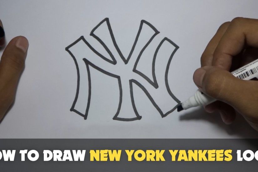 Drawing: How to Draw a Cartoon - New York Yankees Logo (Tutorial Step by  Step) - YouTube