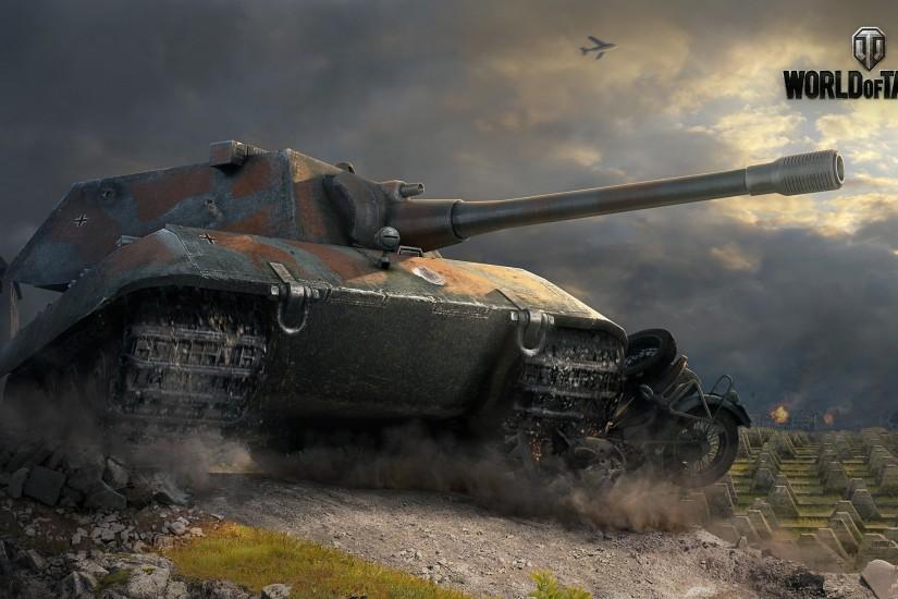 Preview wallpaper world of tanks, e 100, tank, game 3840x2160