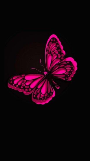 iPhone Wallpaper HD Pink Butterfly | Best HD Wallpapers