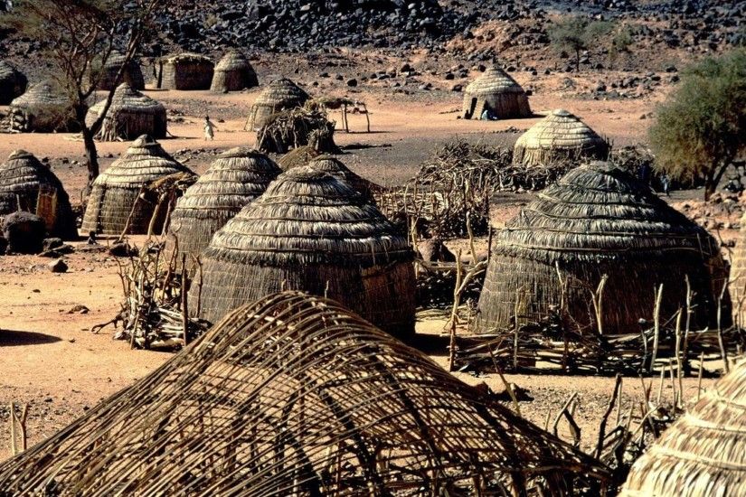 Download HD cottage, Africa, Nigeria, Landscape Wallpapers