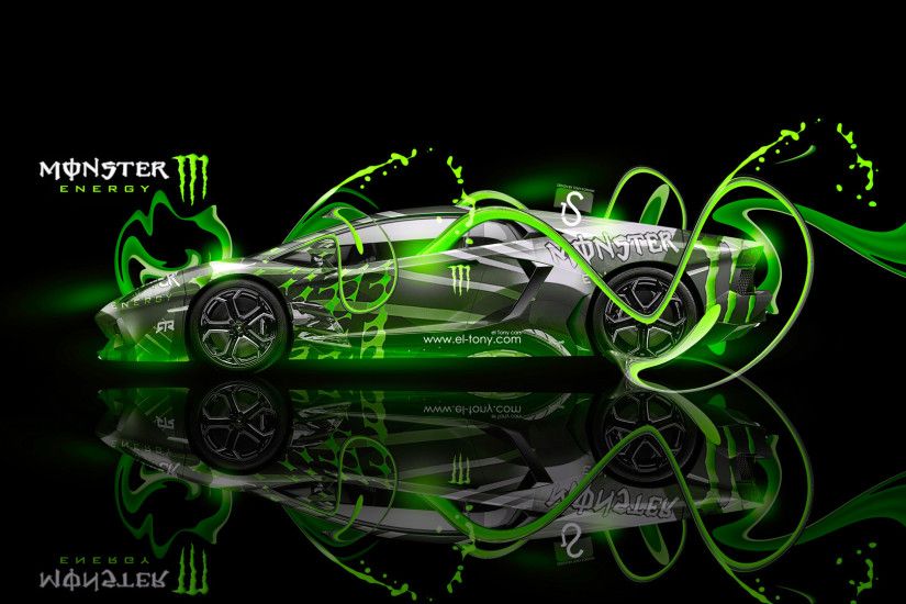 Monster-Energy-Lamborghini-Aventador-Green-Fantasy-Plastic-2013-