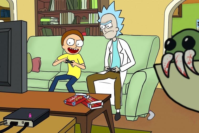 download free rick and morty wallpaper 1080p 2048x1152 picture