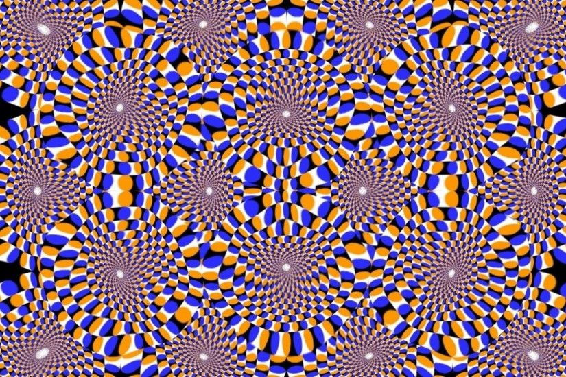 Preview wallpaper optical illusion, rotation, dipping, circles 2560x1440