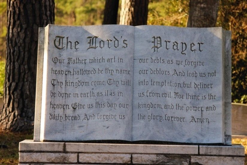 the lord's prayer tombstone