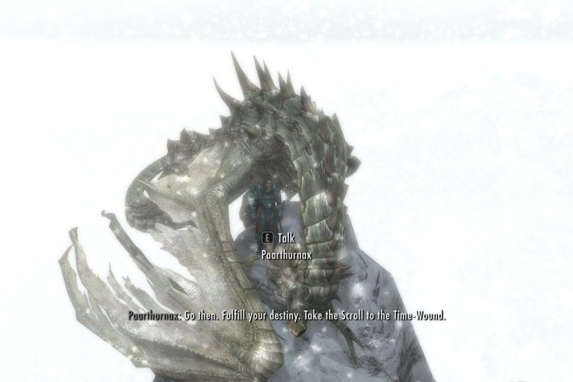Paarthurnax... Stop that... You're freaking me out.