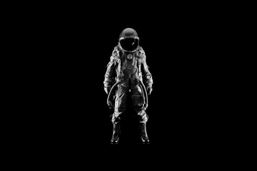 Men suit helmets simple background black astronaut wallpaper