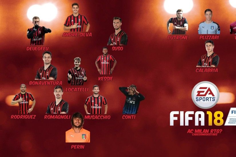 CareerModeStars on Twitter: "Potential #FIFA18 AC Milan Squad! Who will be  doing a career save with the rossoneri? https://t.co/7fw9WFh4Dk"