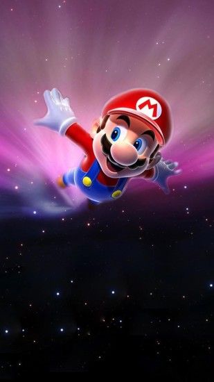 Super Mario Flying Poster Background For the kids :)