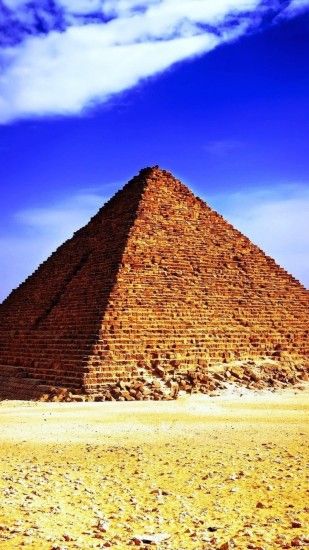 Preview wallpaper egypt, pyramids, desert, sand, heat, sun 1080x1920