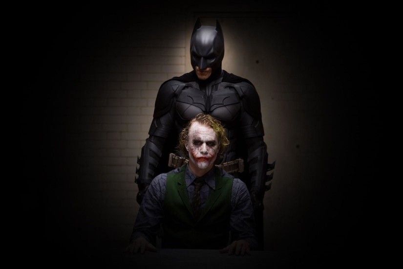 Wallpaper Batman Joker Dark The Dark Knight image - vector clip .