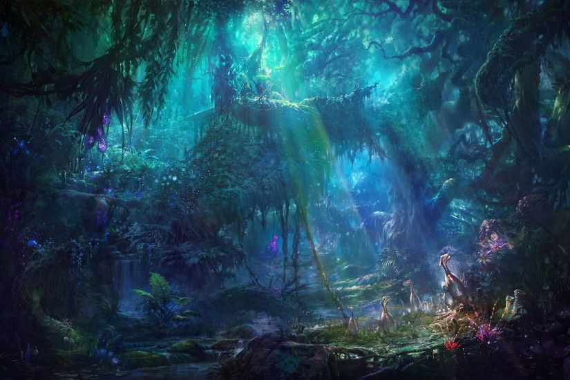 Enchanted, Forest, Full, Screen, Hd, Wallpaper, Cool, High Resolution,  Abstract, 1920Ã1200 Wallpaper HD