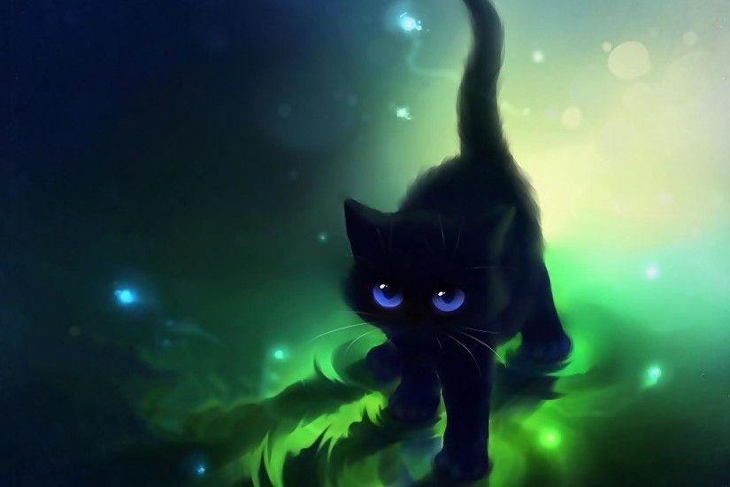 Images For > Cute Anime Cat Wallpapers