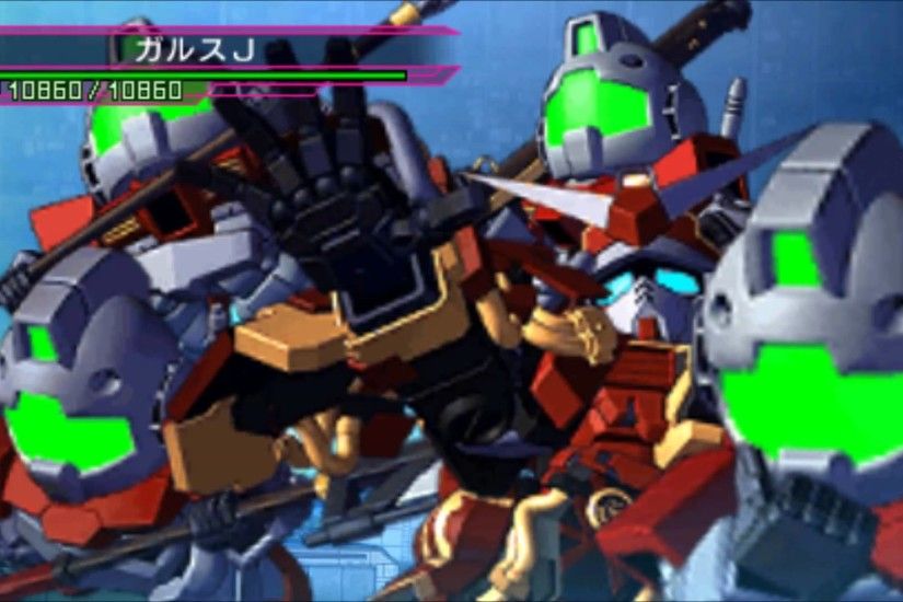 SD Gundam G-Generation Over World:Musha Gundam All Attacks.