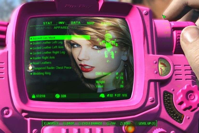 TheXzi's Taylor Swift Pit-Boy Background image mod v1.0 at Fallout 4 Nexus  - Mods and community