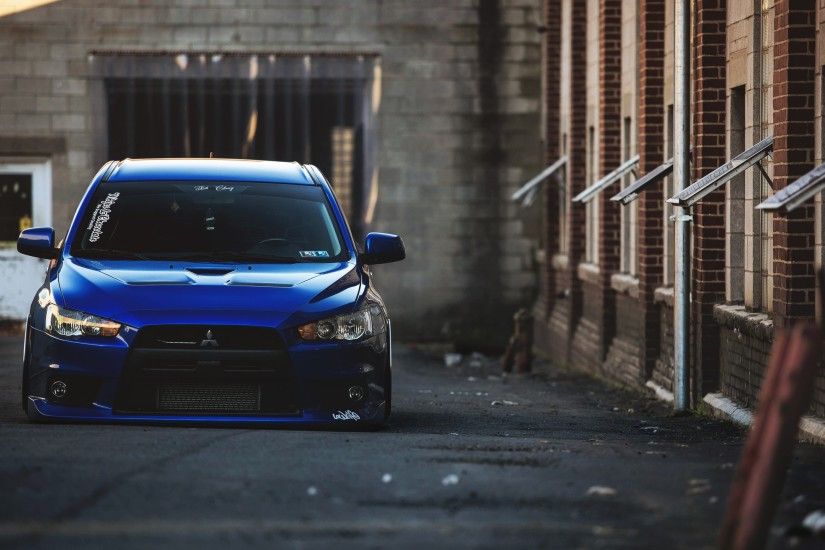car, Mitsubishi Lancer Evo X, Mitsubishi, Evo, Blue Cars Wallpapers HD /  Desktop and Mobile Backgrounds