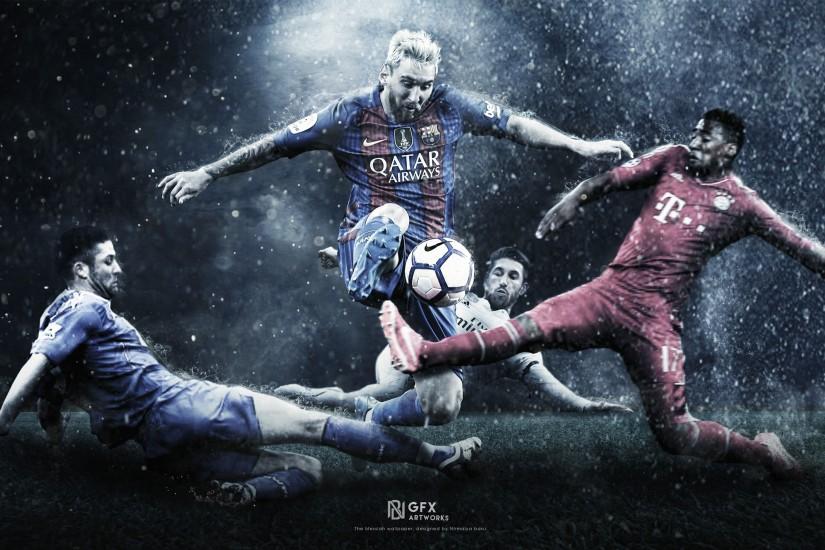 ... The Messiah - Lionel Messi Wallpaper by nirmalyabasu5