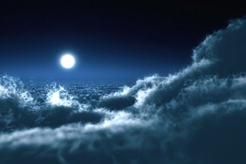 sunlight night sky clouds Moon moonlight horizon atmosphere light cloud  darkness 1920x1080 px computer wallpaper atmosphere