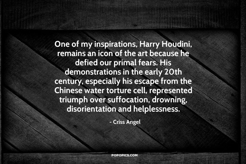 Art quote by Criss Angel