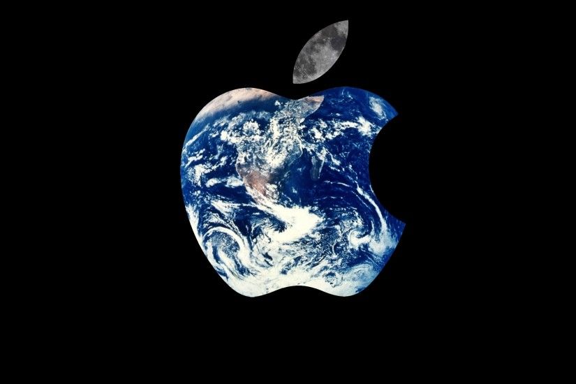 Earth Apple Logo iPad Wallpaper HD #iPad #wallpaper