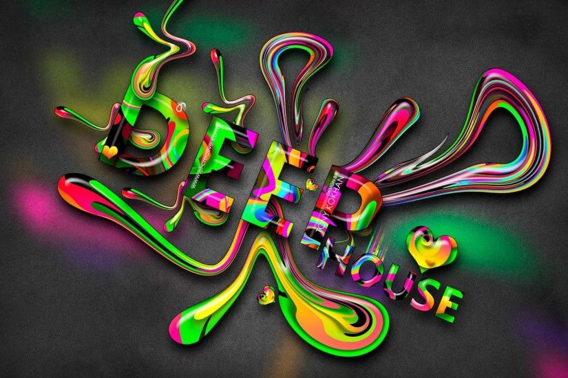 tony kokhan deep house music words dj multicolors style abstract plastic hd  wallpapers el creative tony