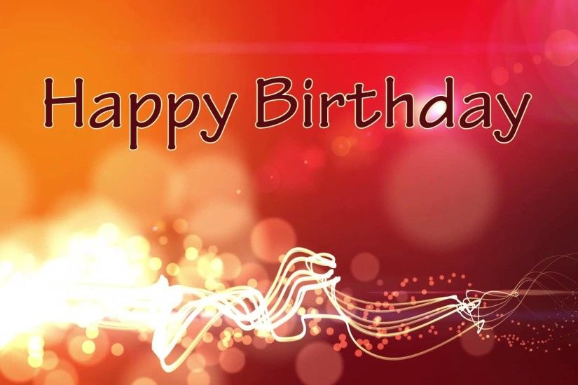 Happy Birthday - Motion Graphics Background - Flying Lines and Bokeh -  YouTube