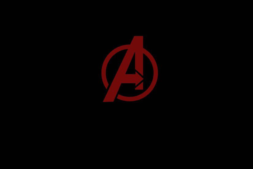 Avengers minimal wallpaper red.
