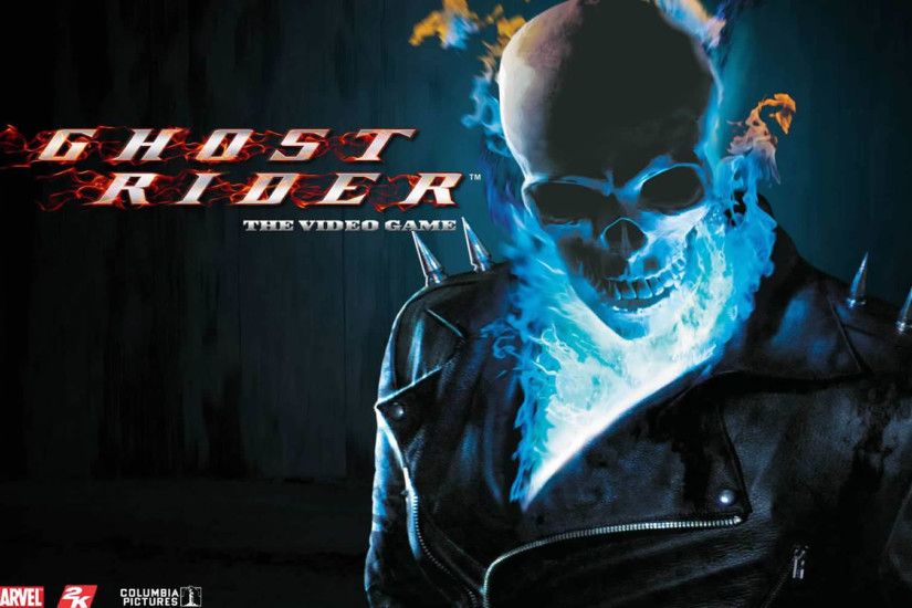 Blue Flame Skull - Superhero Games Wallpaper Image featuring Ghost .