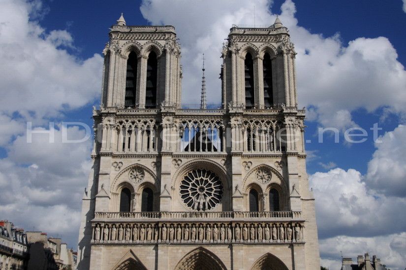 Notre Dame de Paris Paris - France 00:00:11. Royalty Free / Commercial Use