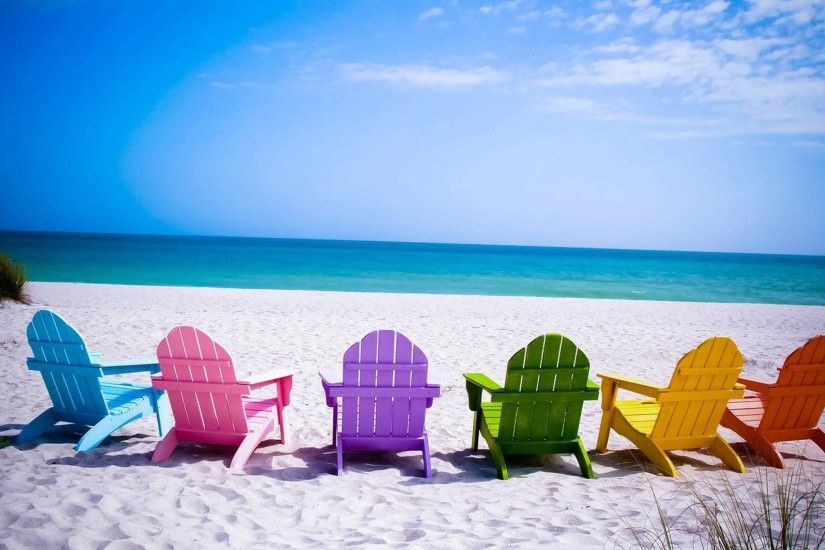 Beach Chair Desktop Wallpaper